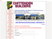Tablet Screenshot of chittendenbuilders.com